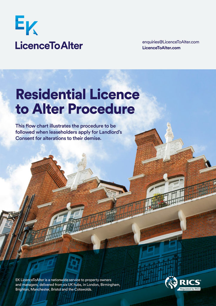 Residential licence to alter procedure